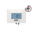 Sensor para hasta dos sondas digitales de temperatura y humedad o CO₂ con salida Ethernet y PoE